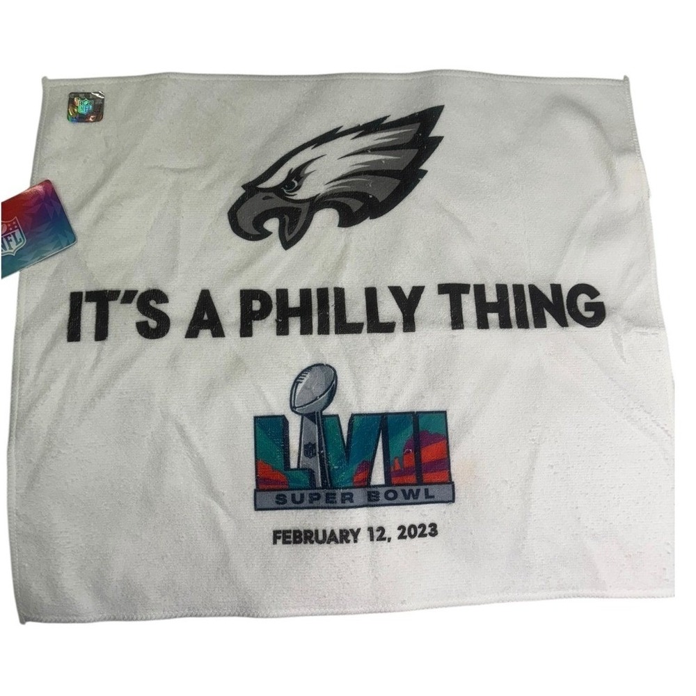NFL Philadelphia Eagles Super Bowl LVII Rally Towel It\'s a Philly Thing White